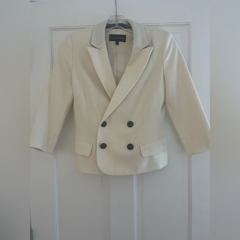 Laveer cream wool blazer size 2